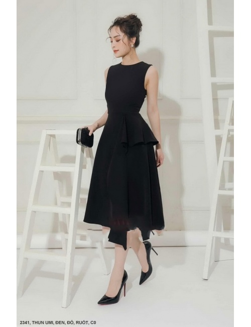 Đầm Sát Nách Xòe 2 Tầng - 2341
