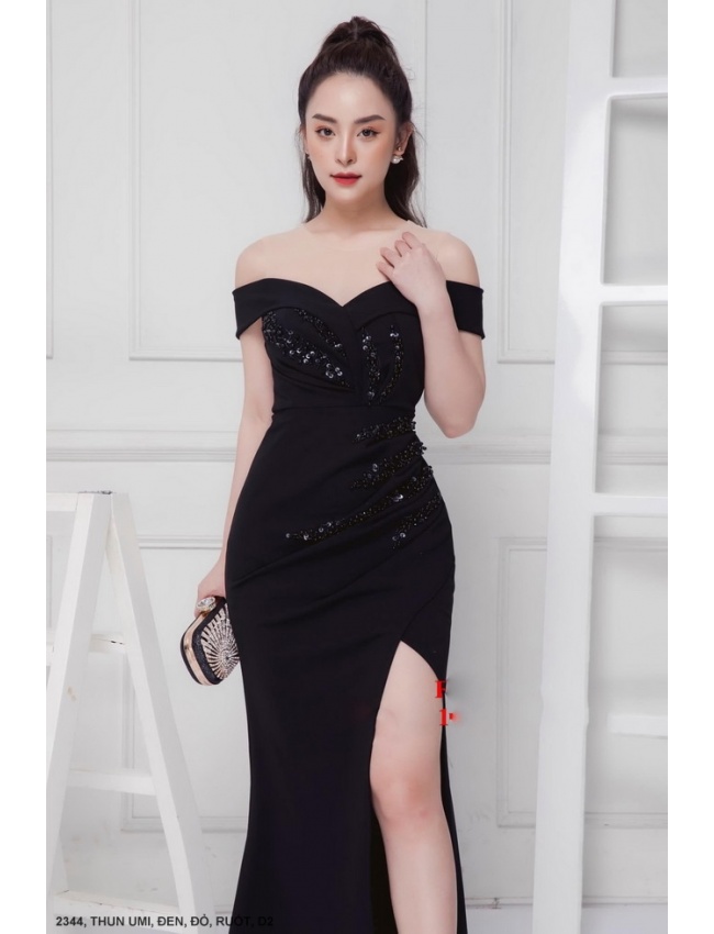 Đầm Dạ Hội Xẻ Lai Sang Trọng - 2344