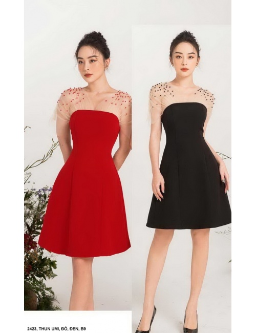 ĐẦM CÚP NGỰC PHỐI LƯỚI - 2423