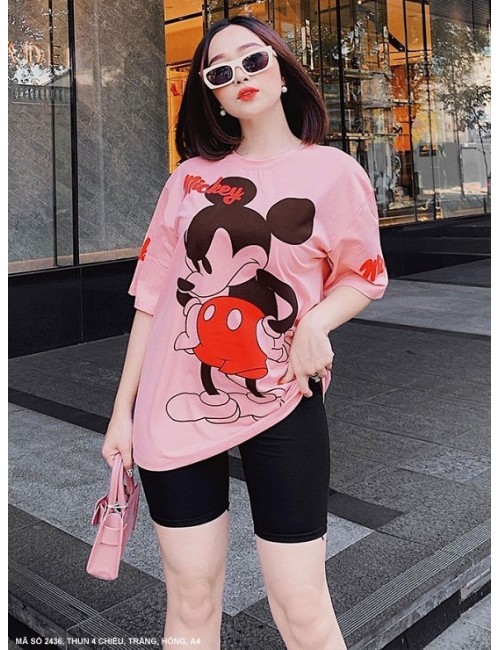 Đồ Bộ Lửng In Chuột Mickey - 2436