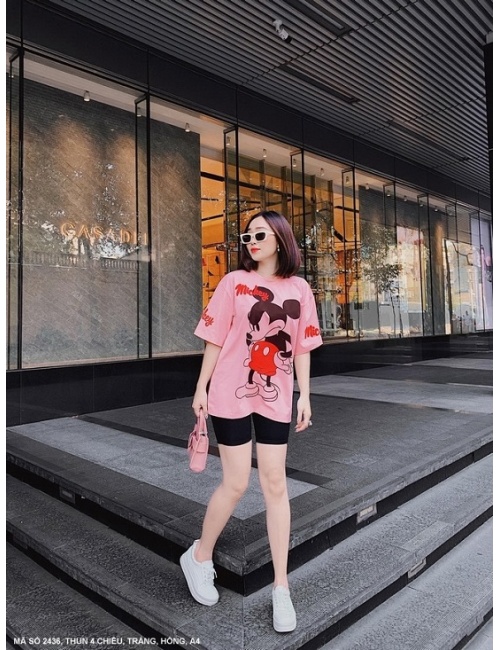 Đồ Bộ Lửng In Chuột Mickey - 2436