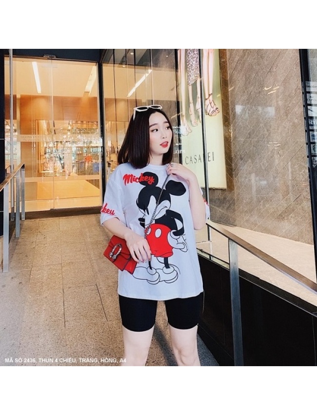 Đồ Bộ Lửng In Chuột Mickey - 2436