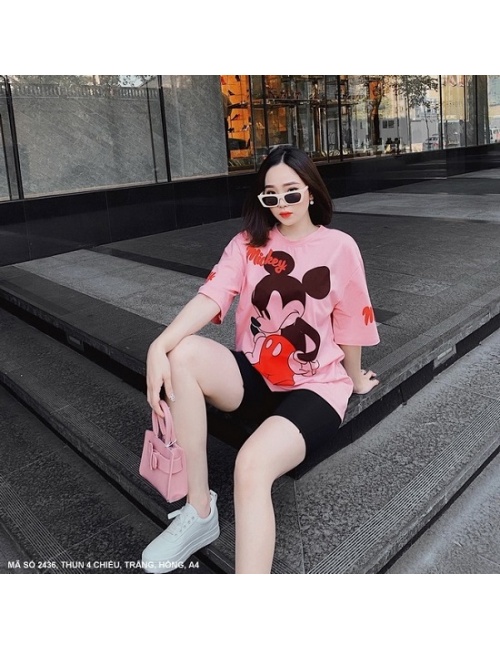 Đồ Bộ Lửng In Chuột Mickey - 2436