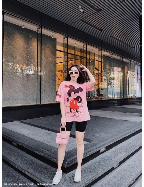Đồ Bộ Lửng In Chuột Mickey - 2436