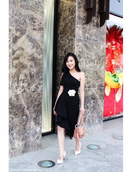 Đầm Cổ Xéo Lai Xéo - 2519
