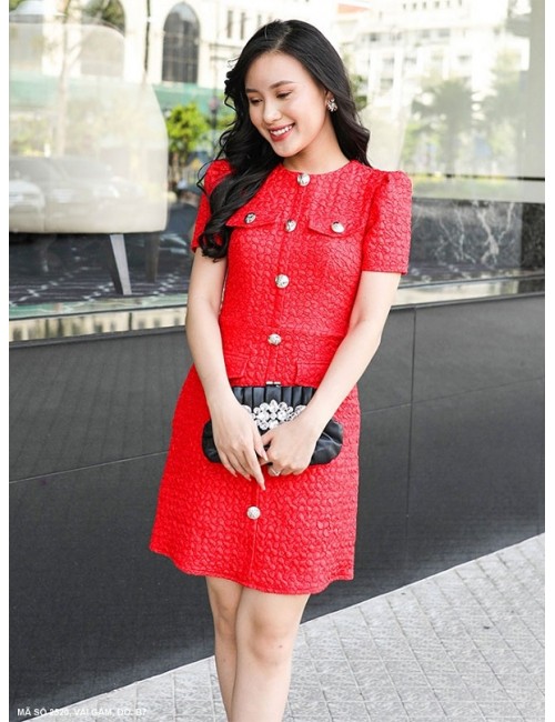 Đầm Công Sở Tay Ngắn 4 Túi