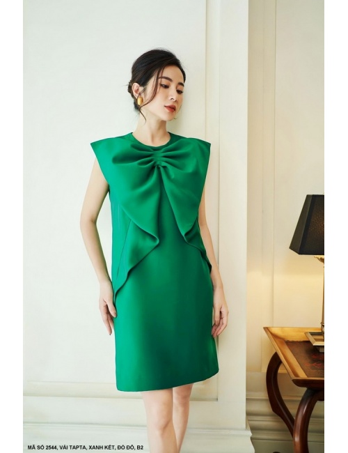Đầm Dún Nơ Lớn Trước Ngực - 2544