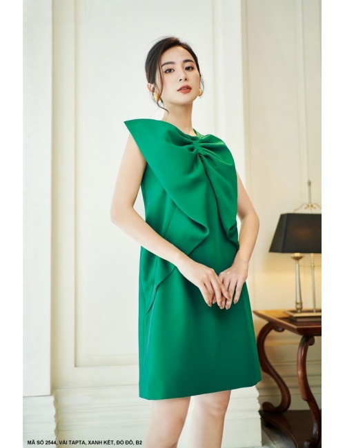 Đầm Dún Nơ Lớn Trước Ngực - 2544