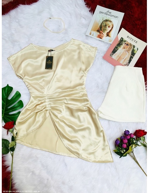 BỘ NGẮN TAY CÁNH TIÊN DÚN EO XINH XẮN - 2549