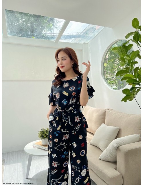 Bộ Lững Tay Dún Thắt Eo Xinh Xắn - 2546