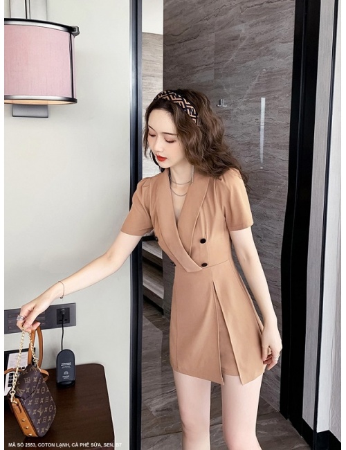 BỘ SỌT 4 NÚT XẺ LAI VÁY - 2553