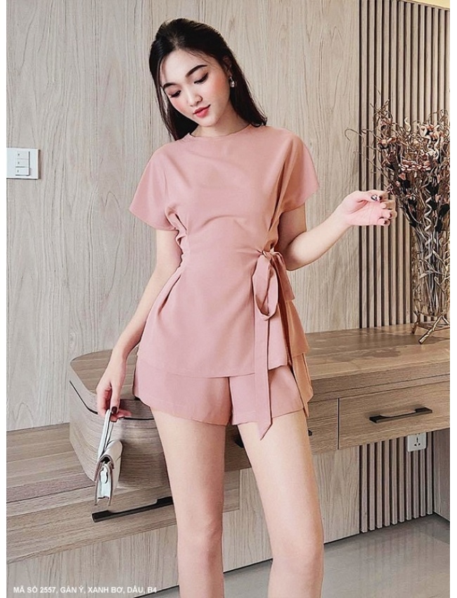 Bộ Sọt Cột Nơ Eo - 2557