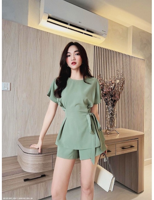 Bộ Sọt Cột Nơ Eo - 2557