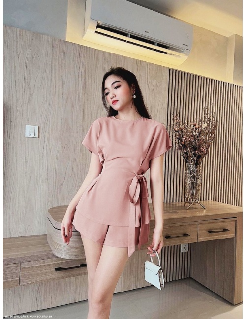 Bộ Sọt Cột Nơ Eo - 2557