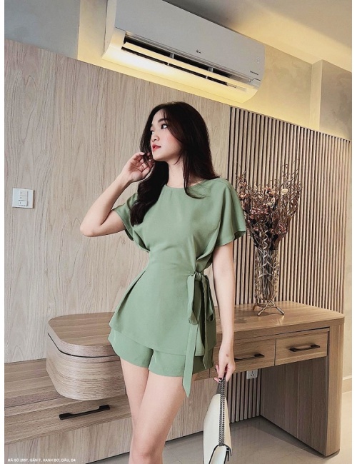 Bộ Sọt Cột Nơ Eo - 2557