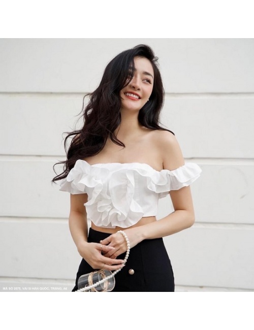 Áo Dún Bèo Trễ Vai Xinh Xắn - 2575