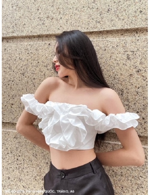 Áo Dún Bèo Trễ Vai Xinh Xắn - 2575
