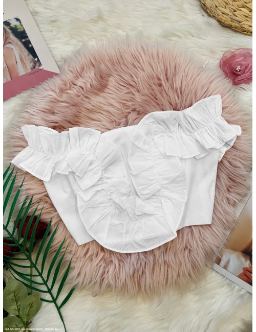 Áo Dún Bèo Trễ Vai Xinh Xắn - 2575