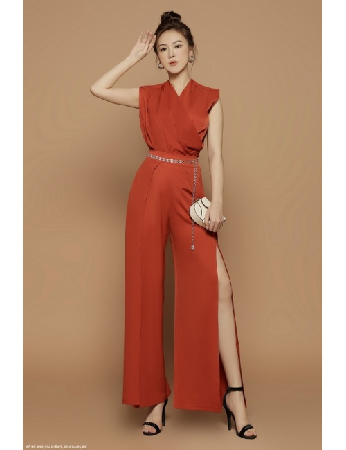 Bộ Áo Và Quần Dài Xẻ Tài Cá Tính - 2594