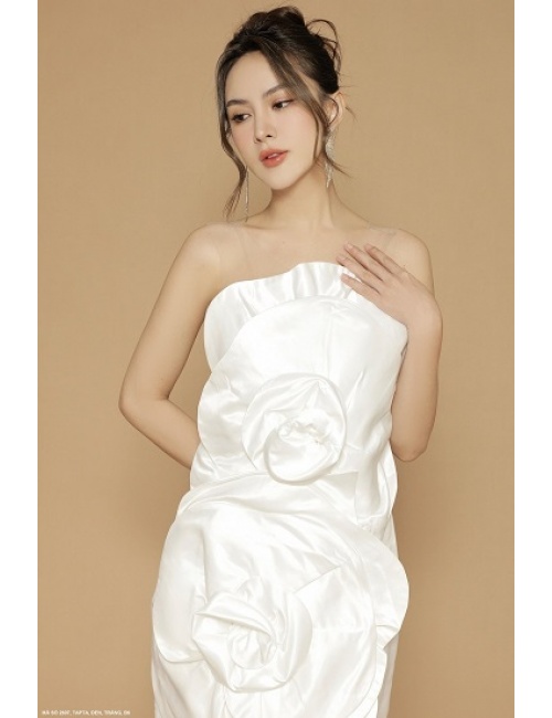 Đầm Ống 2 Hoa Hồng Lớn - 2607