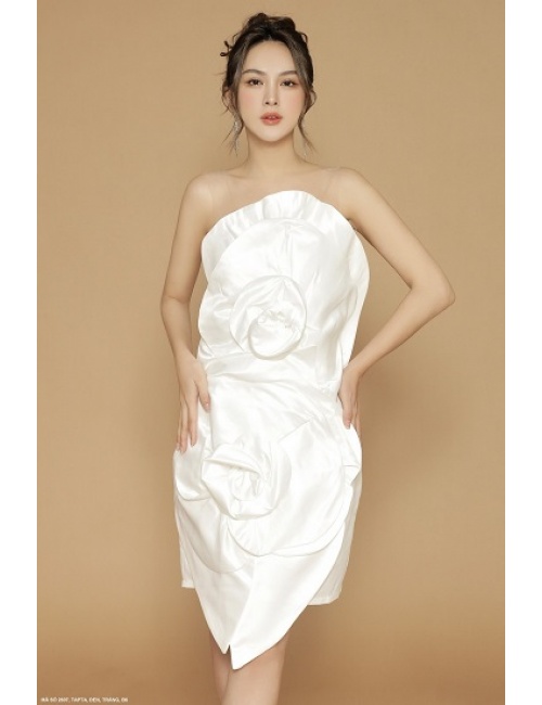 Đầm Ống 2 Hoa Hồng Lớn - 2607