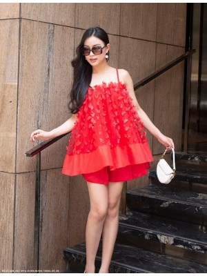 BỘ ÁO VÀ QUẦN NGẮN. ÁO XÈO CÁ TÍNH-2609