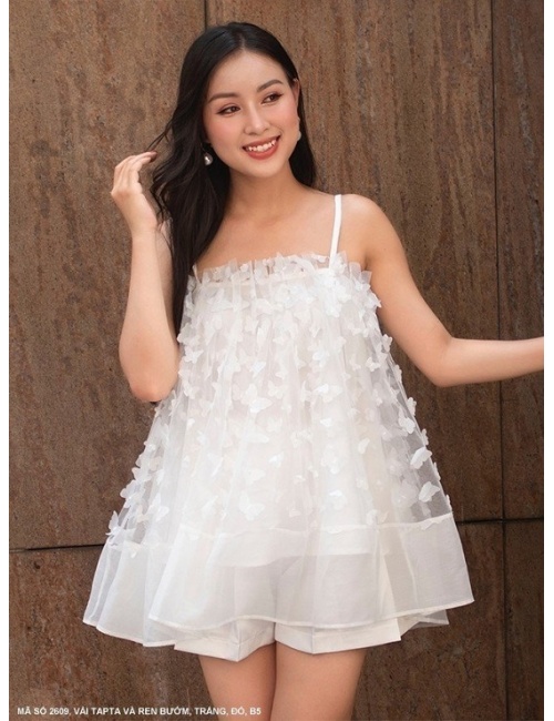 Bộ Áo Và Quần Ngắn. Áo Xòe Cá Tính - 2609
