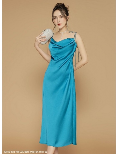 Đầm 2 Dây V Lưng - 2612