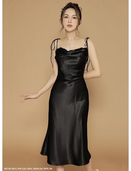Đầm 2 Dây V Lưng - 2612