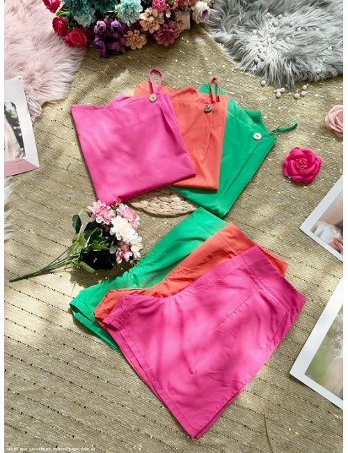 Bộ Ngắn Hở Một Vai Xinh Xăn - 2616