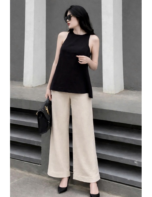 Sét Áo Quần Kiểu Xẻ Tà Lưng Sang Trọng - 9027