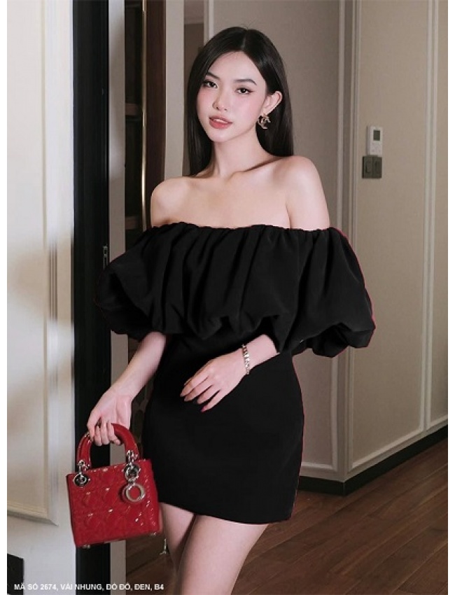 Đầm Ôm Hở Vai Quyến Rũ - 2674