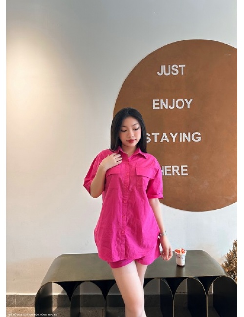 Bộ Áo Sơ Mi Tay Ngắn 2 Túi Và Quần Ngắn - 2683