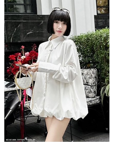 ÁO SƠ MI TAY DÀI QUẢ BÍ  -2685