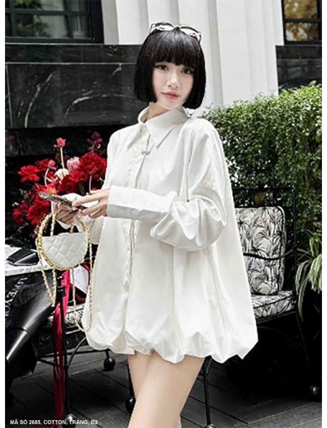 Áo Sơ Mi Tay Dài Quả Bí - 2685