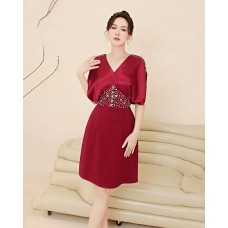 ĐẦM DƠI CỔ TIM ĐÍNH HẠT PHA LÊ LẤP LÁNH  - 2721