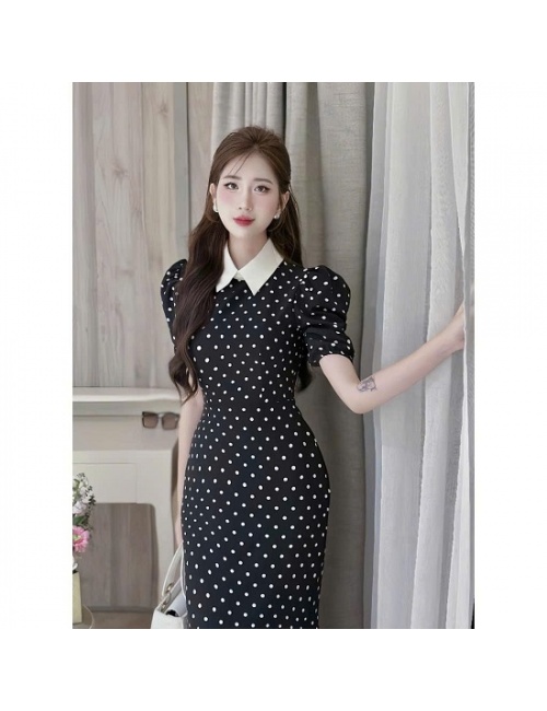 Đầm Chấm Bi Đuôi Cá Sang Trọng - 9037
