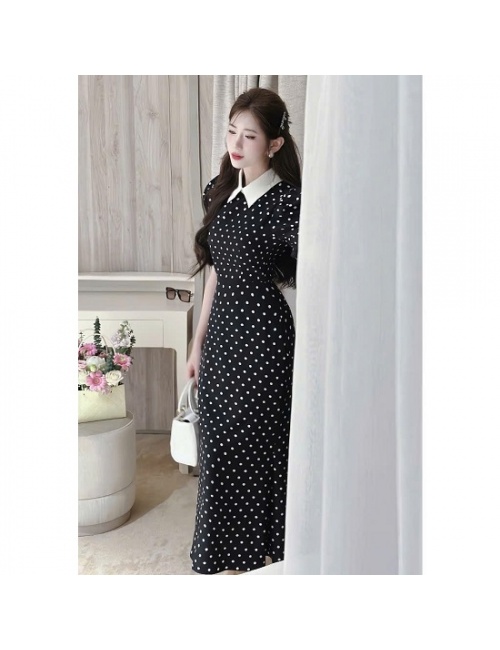 Đầm Chấm Bi Đuôi Cá Sang Trọng - 9037
