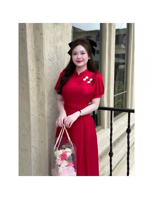 Đầm Phong Cách Áo Dài Truyền Thống - 9039