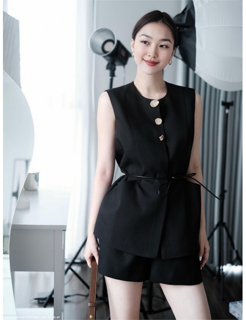 Bộ Ngắn Sát Nách 2 Túi - 2710