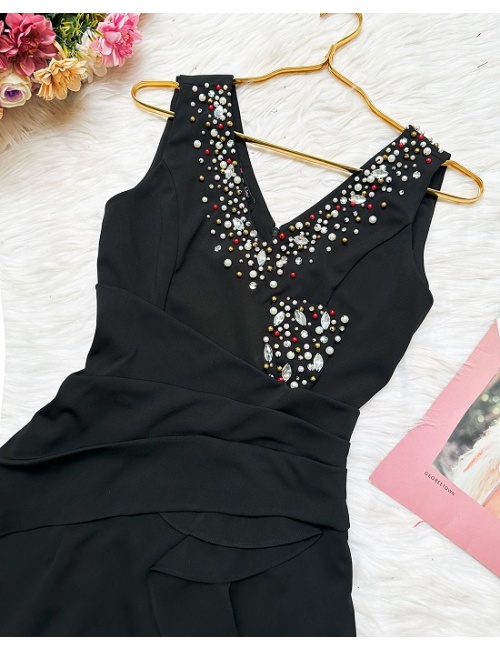 Đầm Ôm Cổ Tim Đính Pha Lê Sang Chảnh - 2727