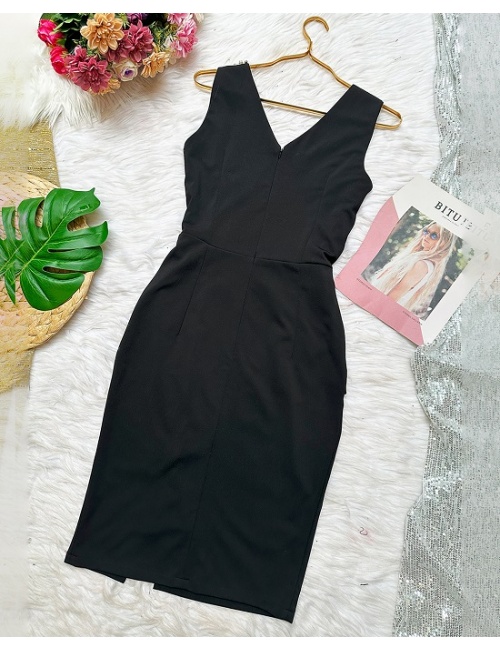 Đầm Ôm Cổ Tim Đính Pha Lê Sang Chảnh - 2727