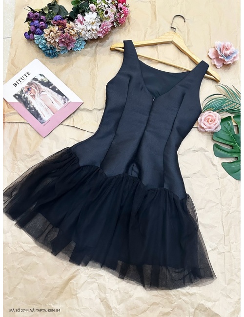 Đầm Xèo Kết Hoa Nhỏ Xinh Xinh - 2744