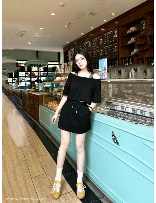 Bộ Áo Và Váy Lót Áo Sọc - 2752