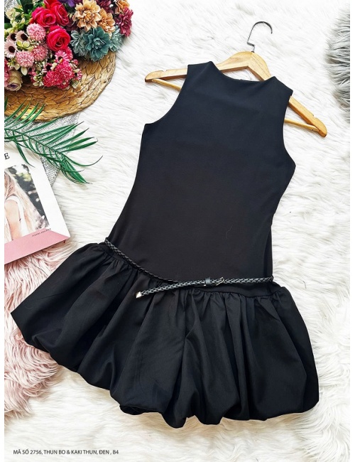Đầm Bí Quần Short Kèm Nịch - 2756