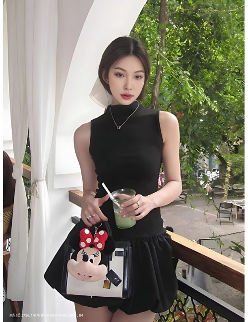 Đầm Bí Quần Short Kèm Nịch - 2756