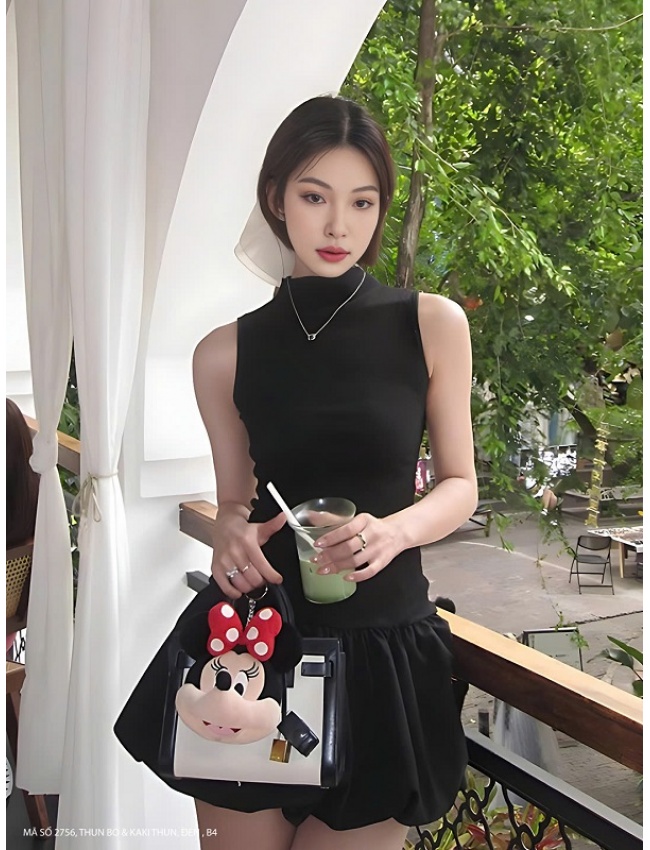 Đầm Bí Quần Short Kèm Nịch - 2756