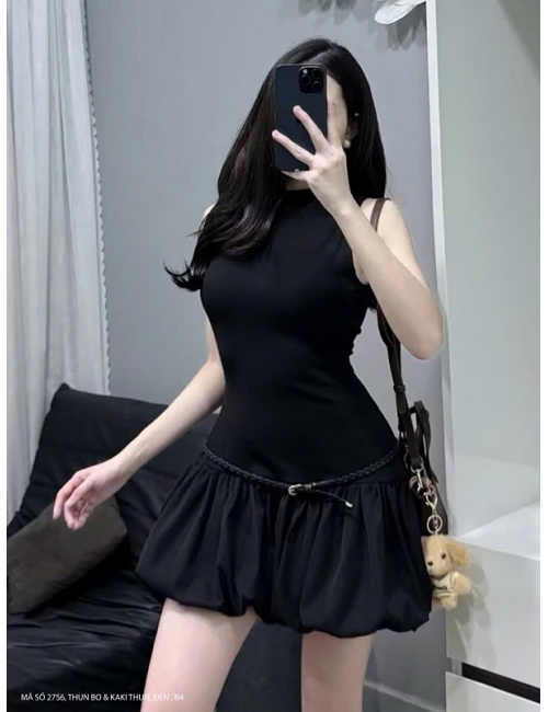 Đầm Bí Quần Short Kèm Nịch - 2756