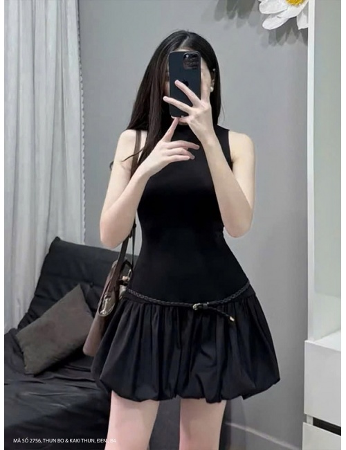 Đầm Bí Quần Short Kèm Nịch - 2756