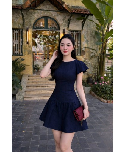 Đầm Jean Nàng Thơ Tay Xoè - D9042